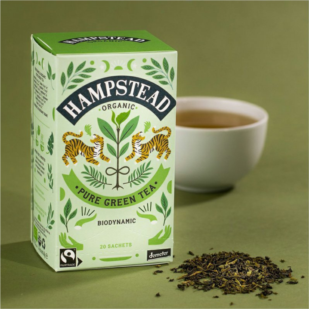 Hampstead Tea London Dárkový balíček výběru BIO zelených čajů