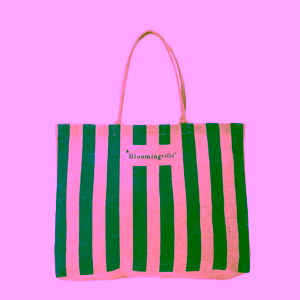 Bloomingville Bergamo nákupní taška modrá