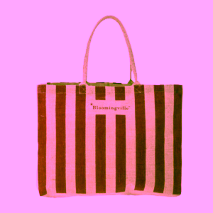 Bloomingville Bergamo nákupní taška růžová