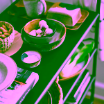 Bloomingville Jules miska z kameniny Blue 750 ml