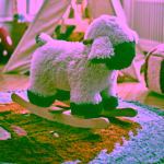 Bloomingville Mini Leroy koberec se lvem z bavlny