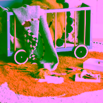 Bloomingville Mini Leroy koberec se lvem z bavlny