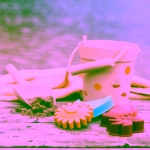 Bloomingville Agnes silikonový kyblík s formičkami a lopatkou