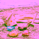 Bloomingville Agnes silikonový kyblík s formičkami a lopatkou