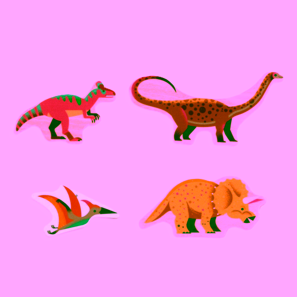 Djeco Puzzlo Dino dřevěné puzzle s dinosaury