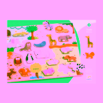 Djeco Puzzlo Animo dřevěné puzzle se zvířátky