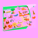 Djeco Puzzlo Animo dřevěné puzzle se zvířátky