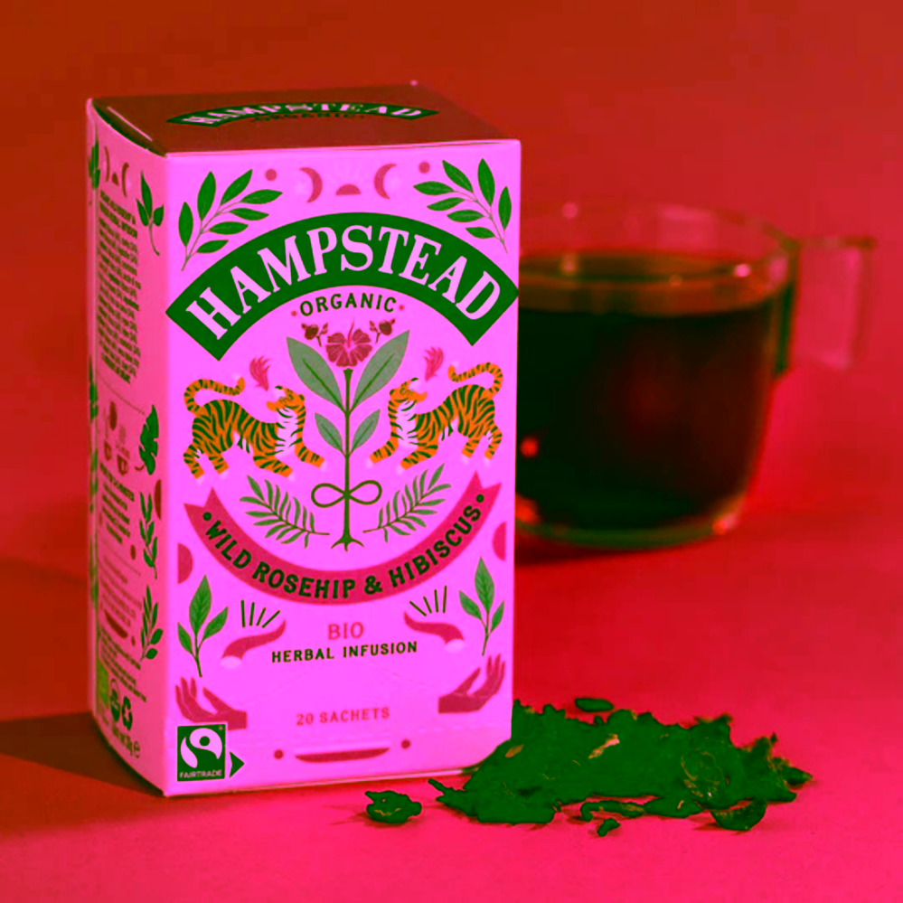 Hampstead Tea London Dárkový balíček výběru BIO bylinných čajů