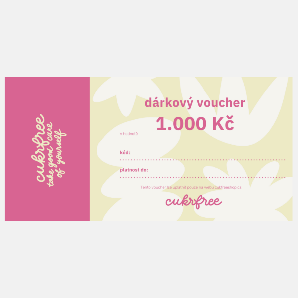 Dárkový voucher cukrfree e-mailem