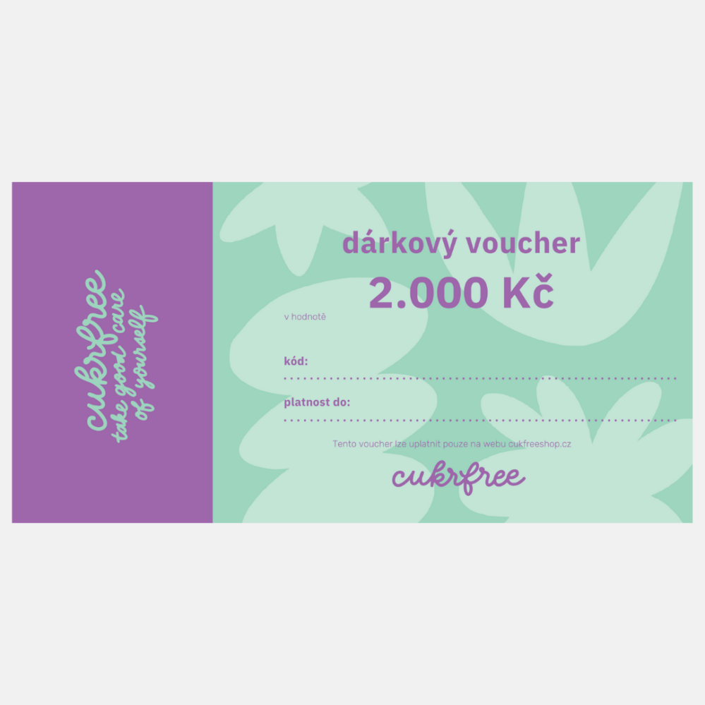 Dárkový voucher cukrfree e-mailem