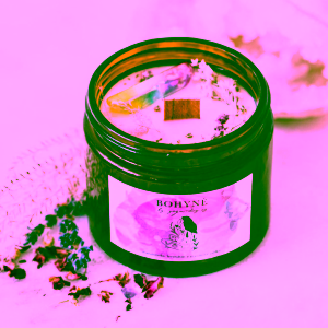 Yoga Day Svíčka s dřevěným knotem Bohyně