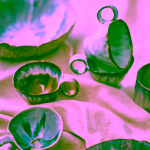 Bloomingville Amalia kameninová mísa Blue 1400 ml