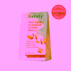 Natuty Prací prášek na barevné a černé prádlo