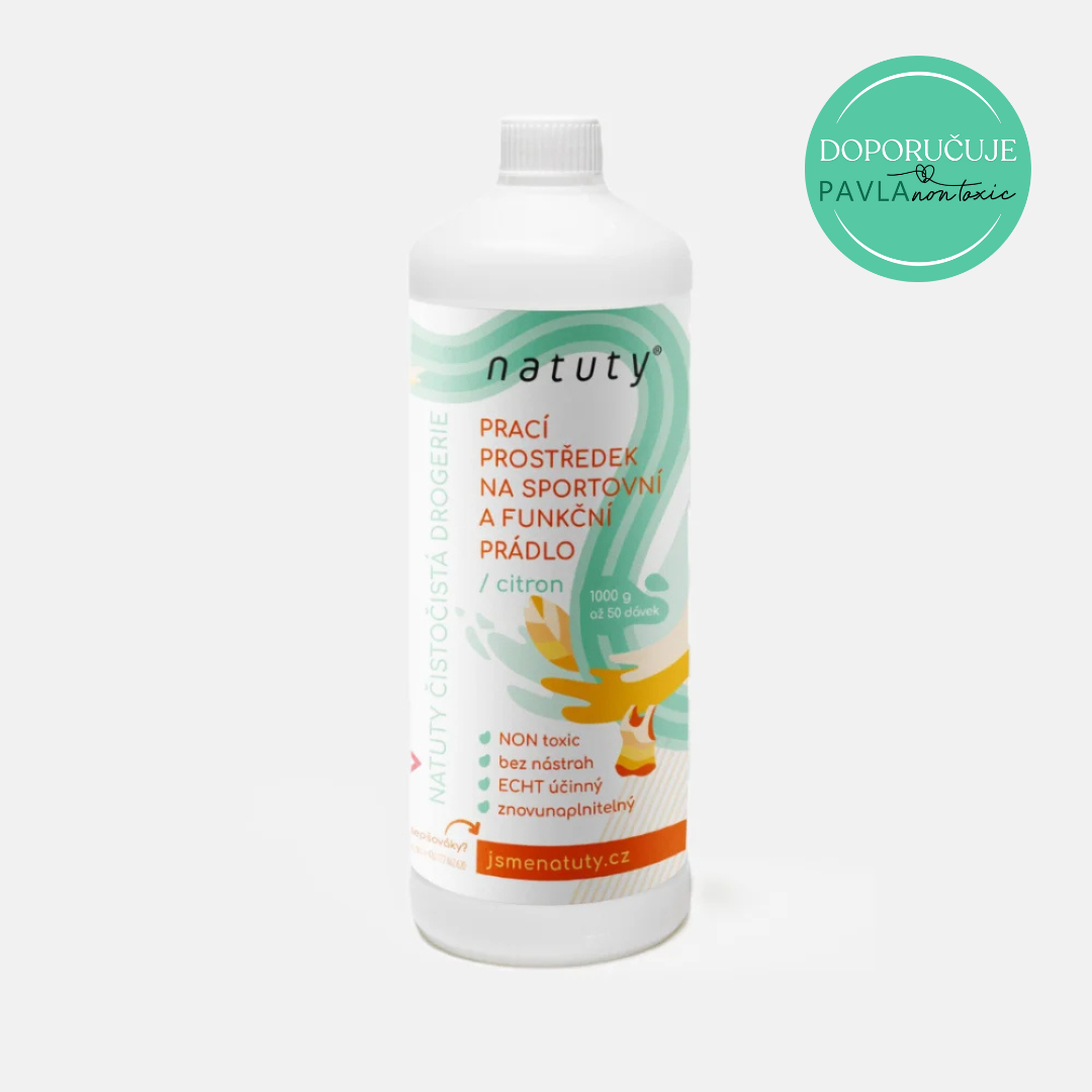 Natuty Prací prostředek na sportovní a funkční prádlo s vůní citronu