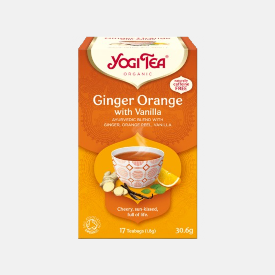 Yogi Tea Bio Zázvor s pomerančem a vanilkou