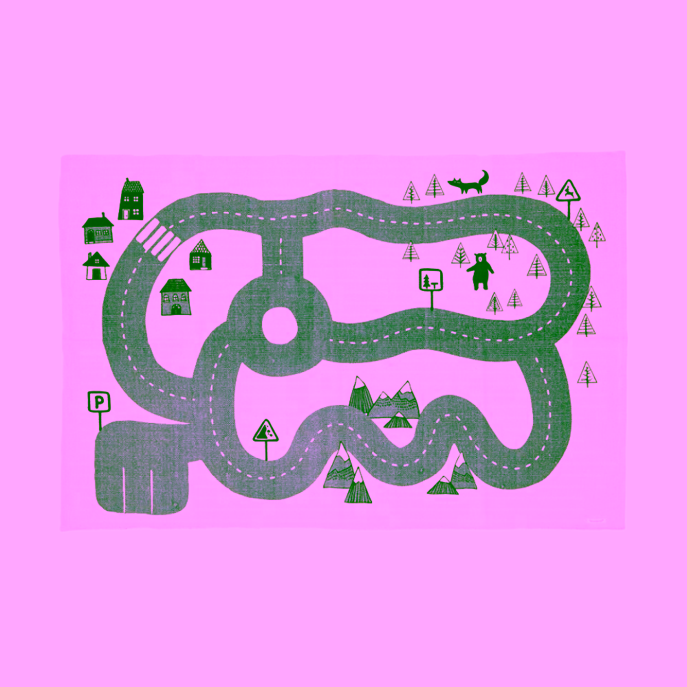 Bloomingville Mini Dětský koberec Dennis šedý