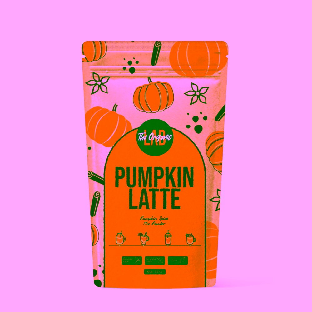 Organic Labs Pumpkin Latte Powder - prášek dýňové latte 100 g