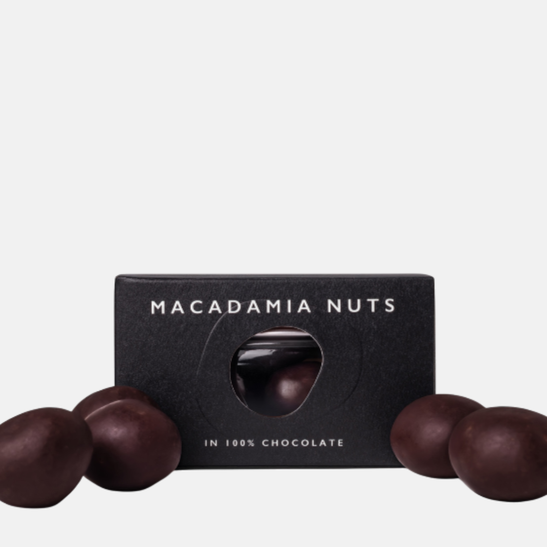 Naive Celé makadamiové ořechy ve 100% čokoládě Venezuela