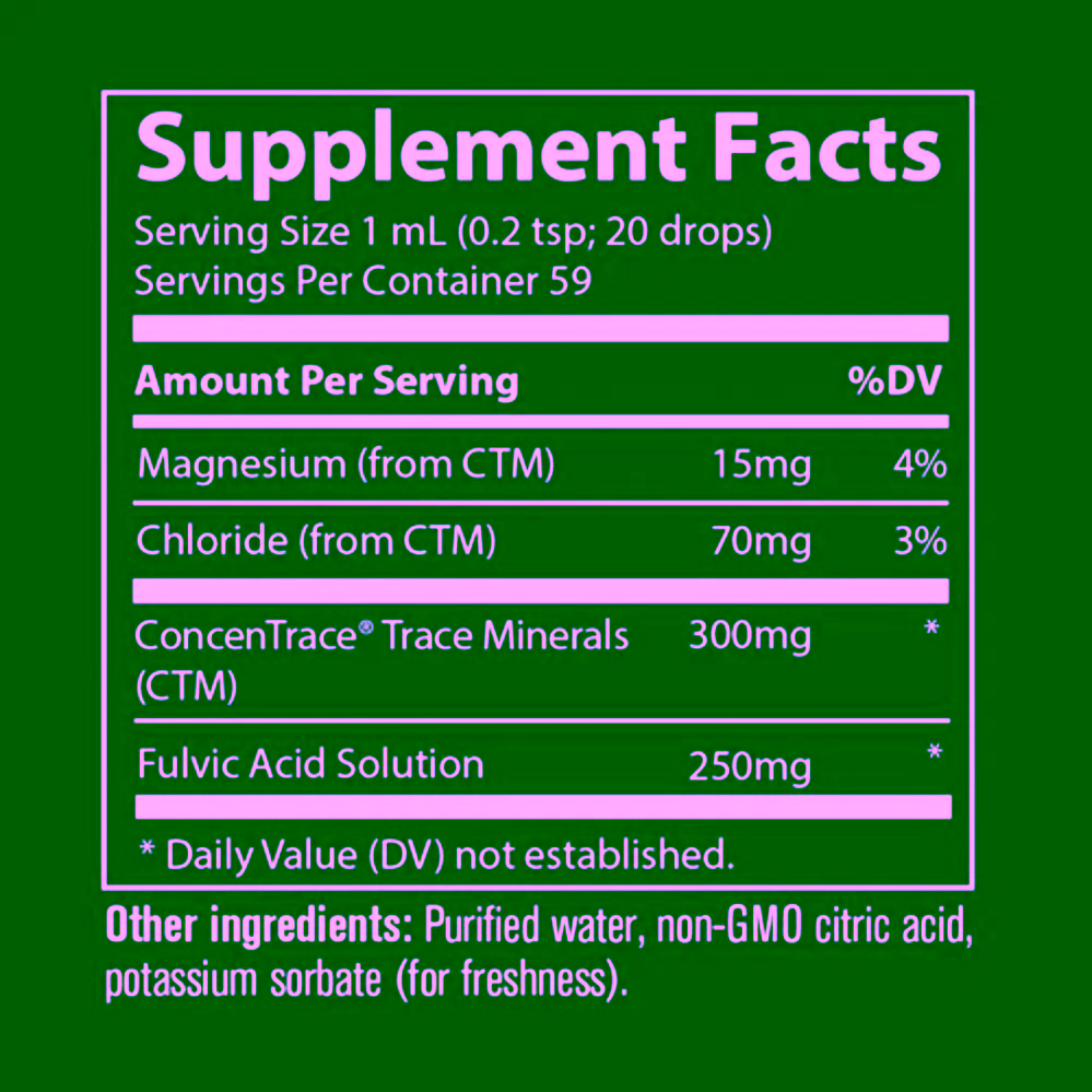 Trace Minerals Ionic Fulvic Acid Ionizovaná kyselina fulvová
