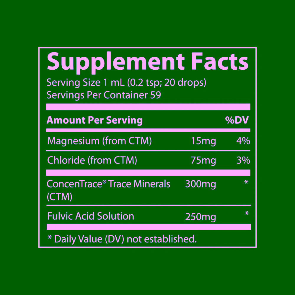 Trace Minerals Ionic Fulvic Acid Ionizovaná kyselina fulvová