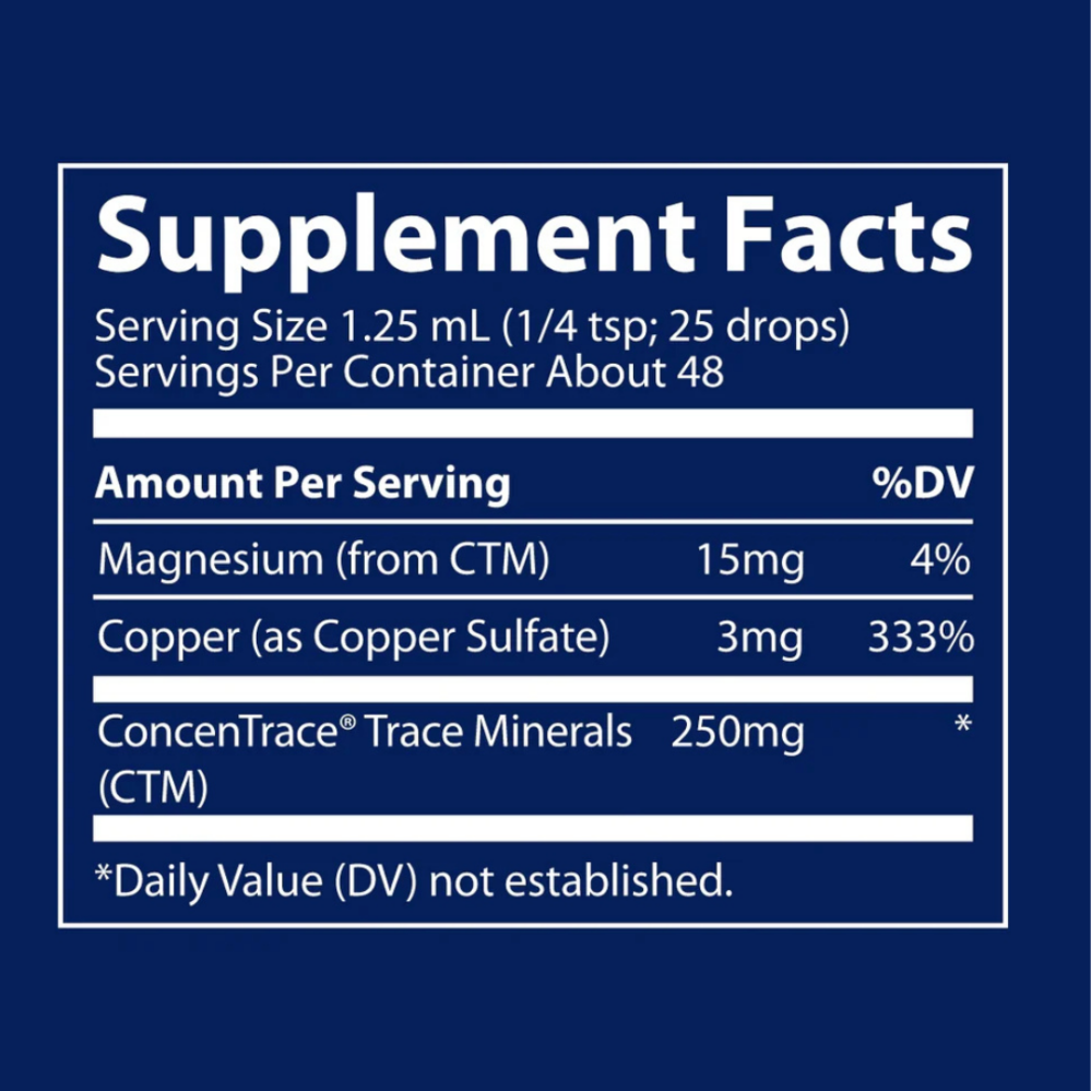 Trace Minerals Tekutá měď