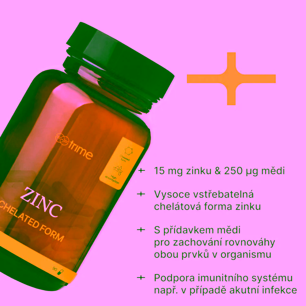 Trime Zinek chelát 15 mg + měď