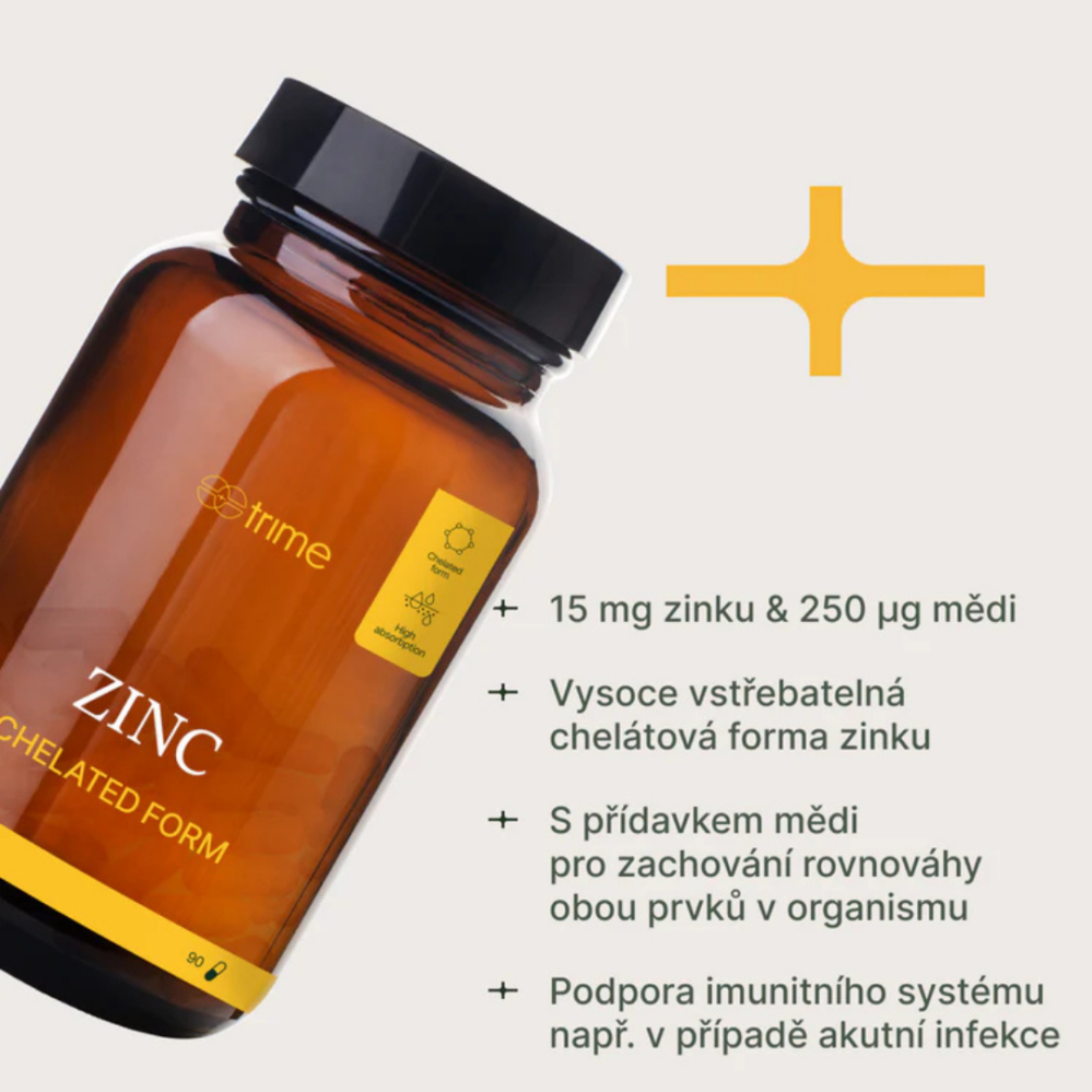 Trime Zinek chelát 15 mg + měď