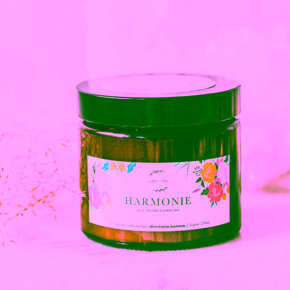 Yoga Day Svíčka s dřevěným knotem Harmonie