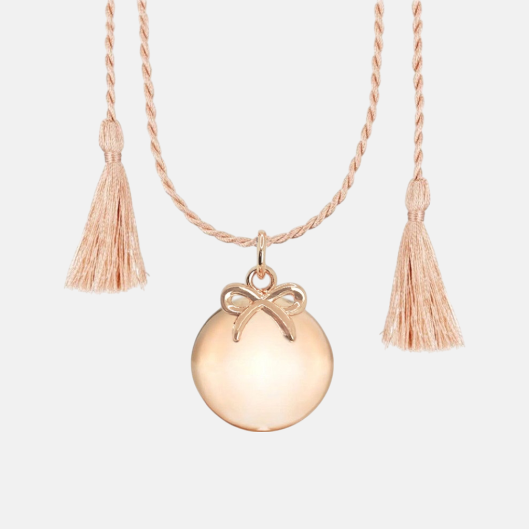 Ilado Bow Pregnancy Necklace těhotenská bola Yelow Gold ZLEVNĚNO