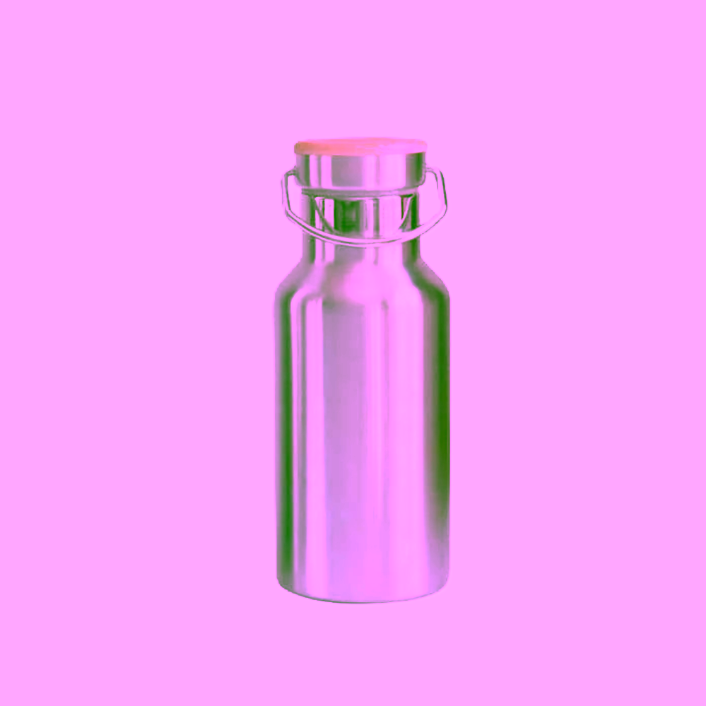 Pandoo Nerezová termoska s bambusovým víčkem 350 ml