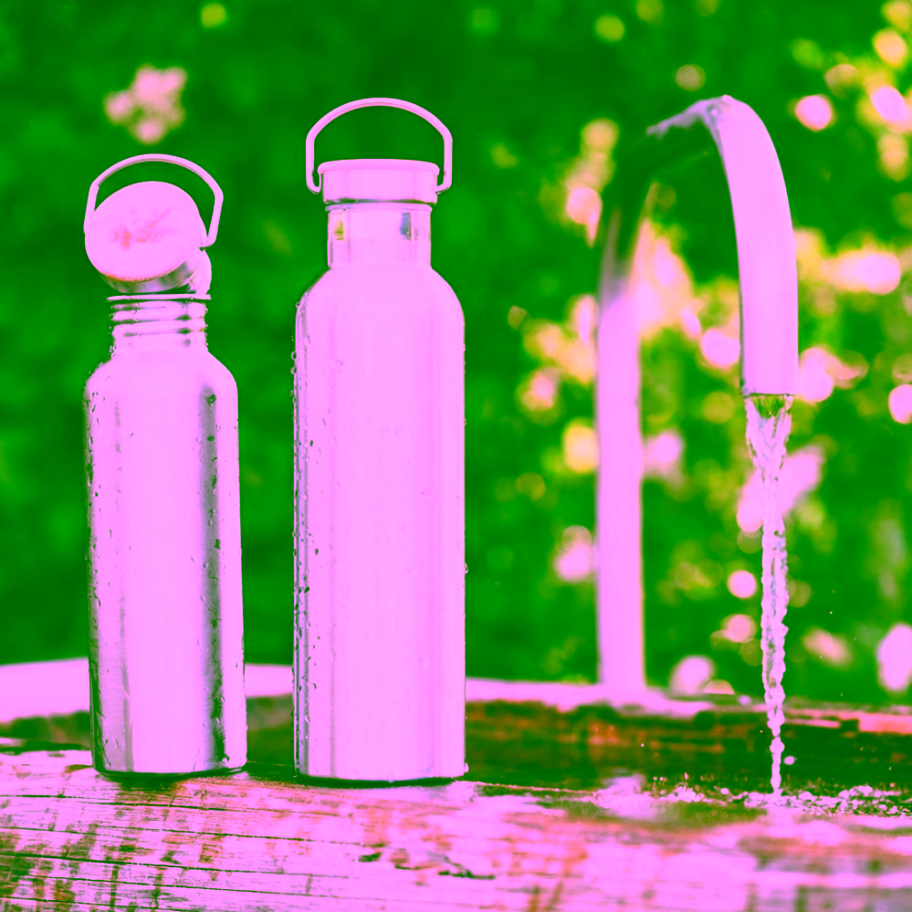 Pandoo Nerezová termoska s bambusovým víčkem 350 ml