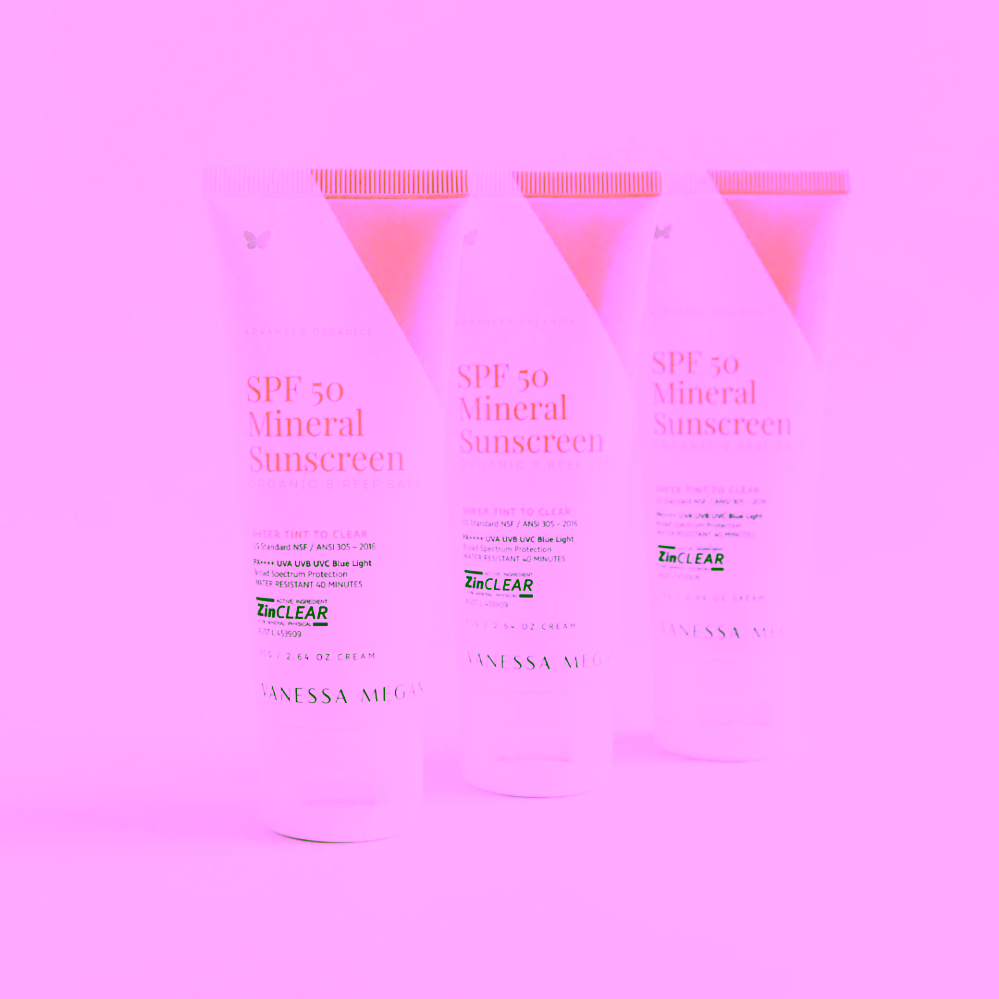 Vanessa Megan Opalovací krém SPF 50 Mineral Sunscreen Organic & Reef Safe