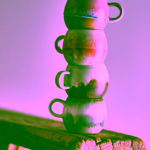 Bloomingville Paula kameninový hrnek na espresso Rose