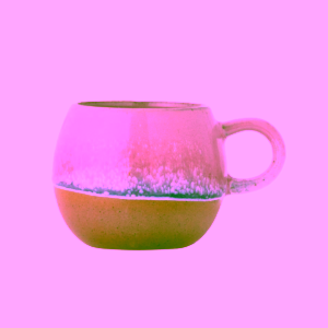 Bloomingville Paula kameninový hrnek na espresso Rose