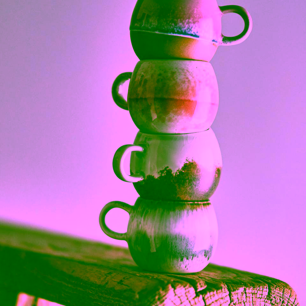 Bloomingville Paula kameninový hrnek na espresso Rose