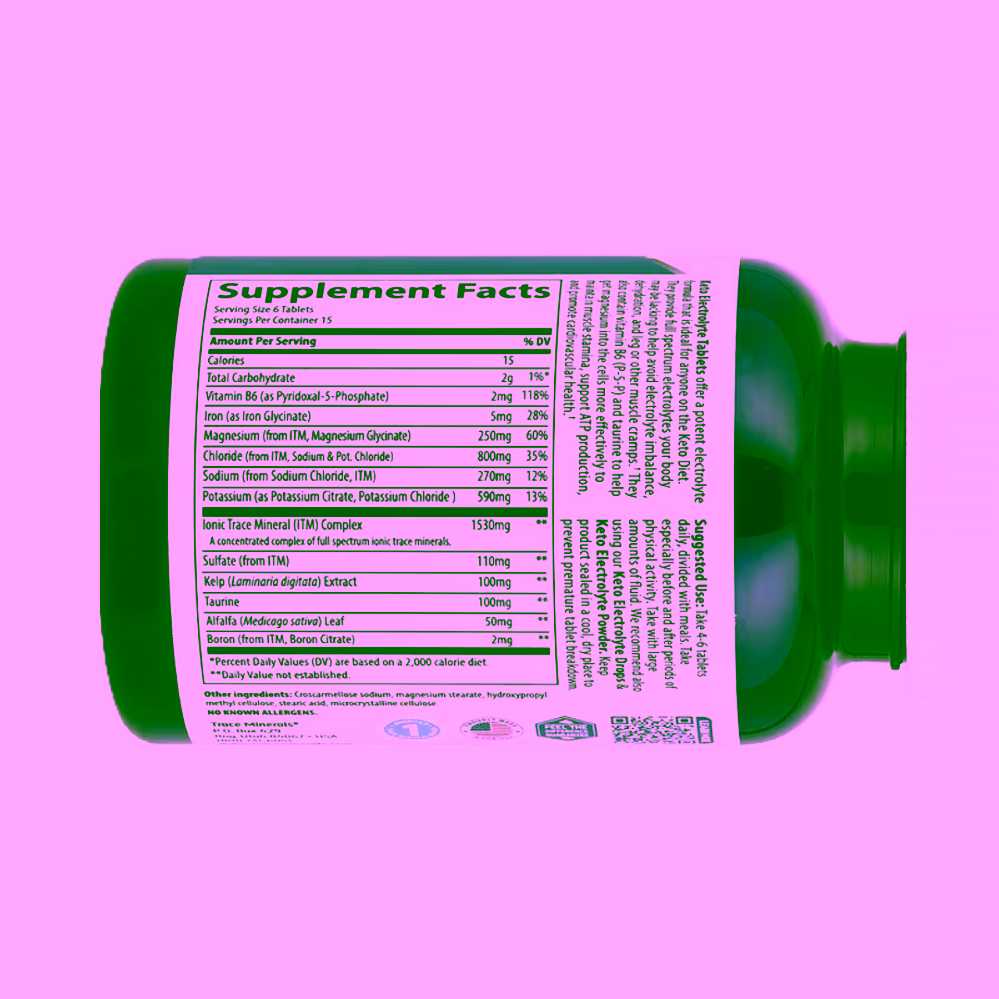 Trace Minerals Keto elektrolyty v tabletách ZLEVNĚNO