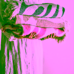 Bloomingville Alk bavlněný přehoz růžový