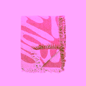 Bloomingville Alk bavlněný přehoz růžový