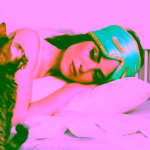 Drowsy Hedvábná maska na spaní Breakfast at Drowsy