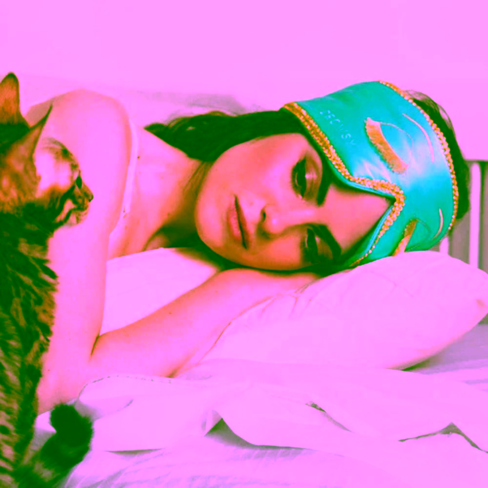 Drowsy Hedvábná maska na spaní Breakfast at Drowsy