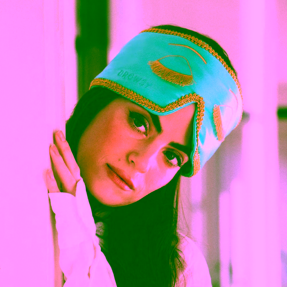 Drowsy Hedvábná maska na spaní Breakfast at Drowsy