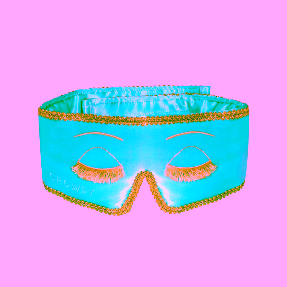 Drowsy Hedvábná maska na spaní Breakfast at Drowsy