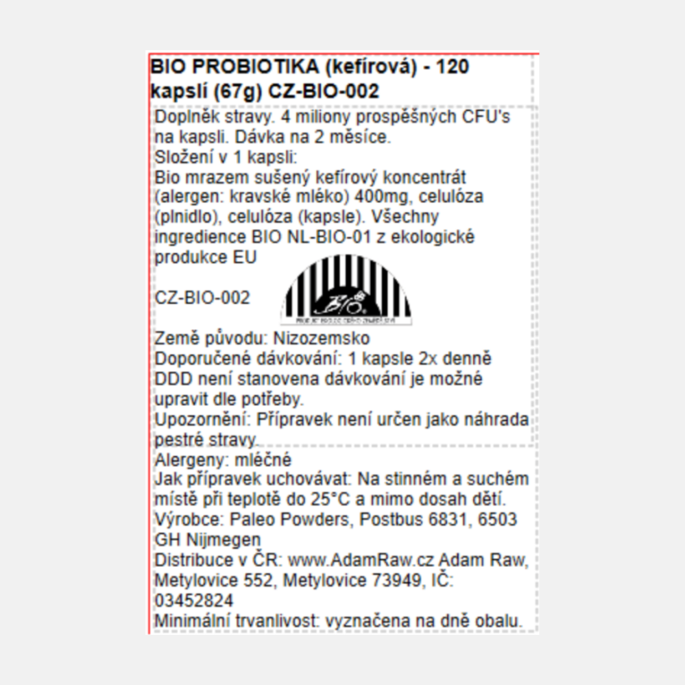 Paleo Powders Bio kefírová probiotika