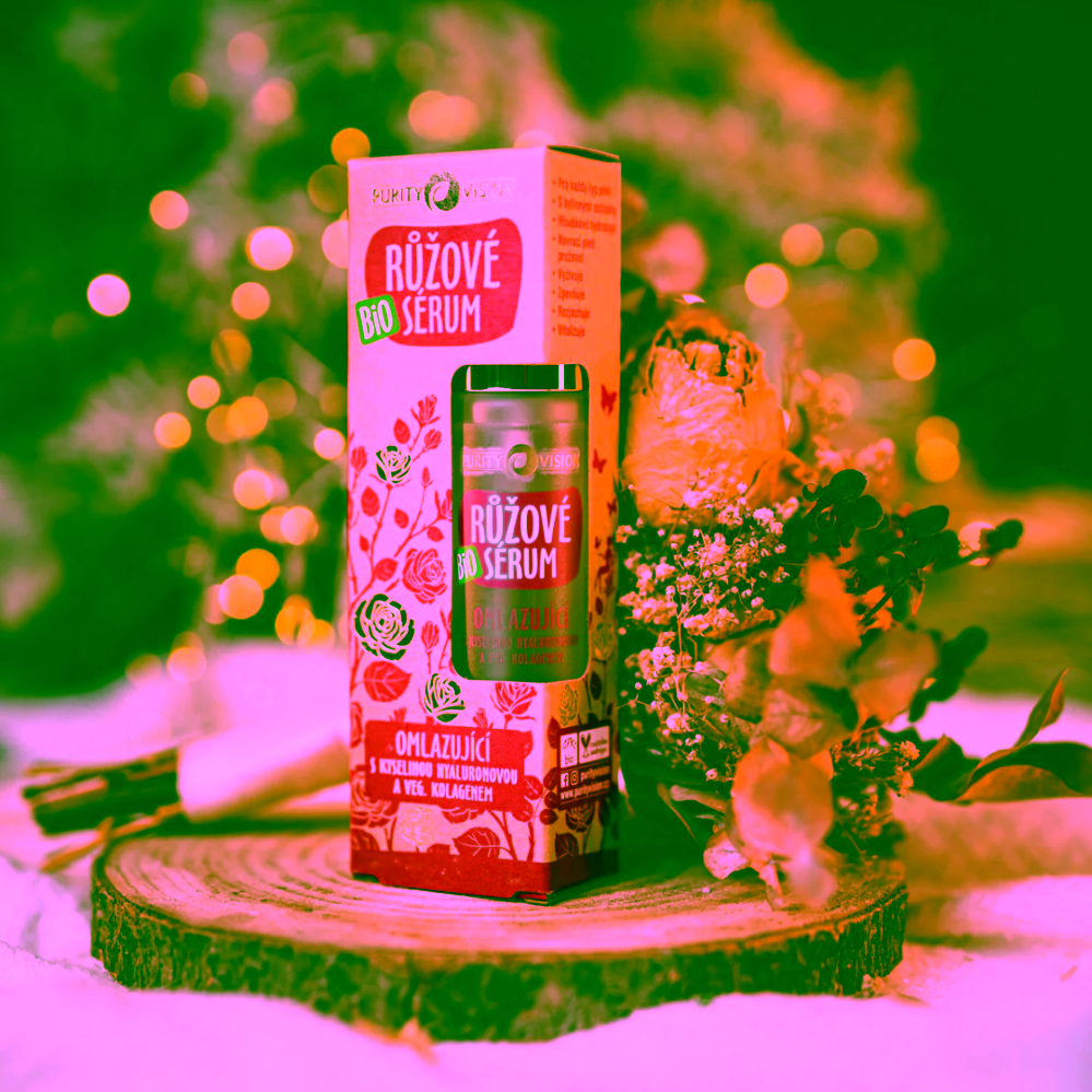 Purity Vision Bio Růžové omlazující hyaluronové sérum