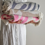 Bloomingville Alk bavlněný přehoz hnědý