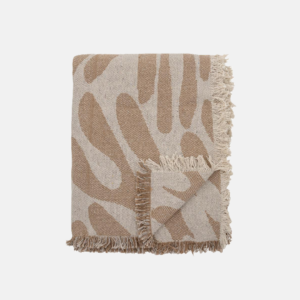 Bloomingville Alk bavlněný přehoz hnědý