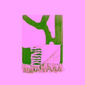 Bloomingville Dalmine bavlněný přehoz zelený