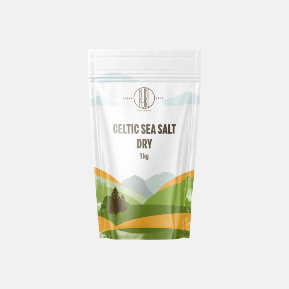 BrainMax Pure Celtic Sea Salt Dry Keltská mořská sůl suchá