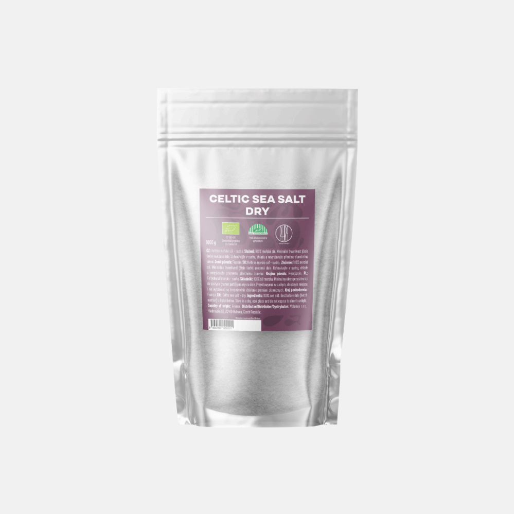 BrainMax Pure Celtic Sea Salt Dry Keltská mořská sůl suchá