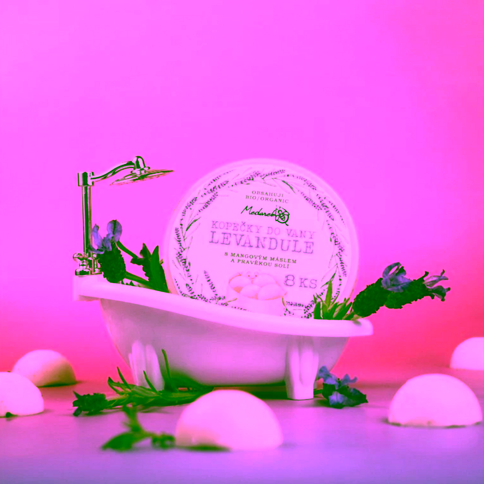 Medarek Kopečky do vany levandule 8 ks